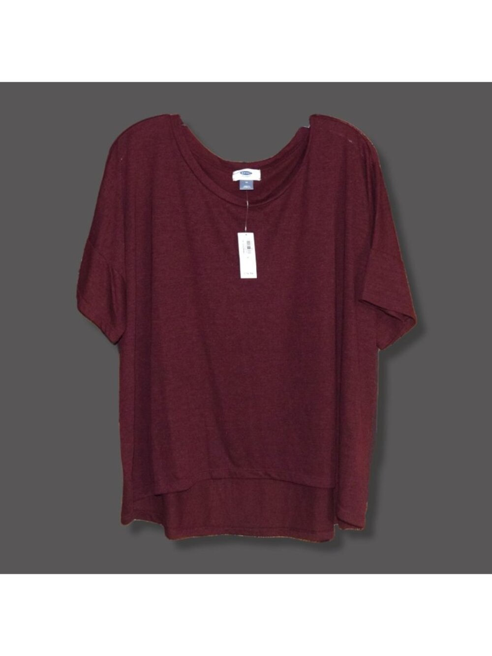 New with Tags!  Old Navy Women's Sz M Flowing Maroon T-Shirt